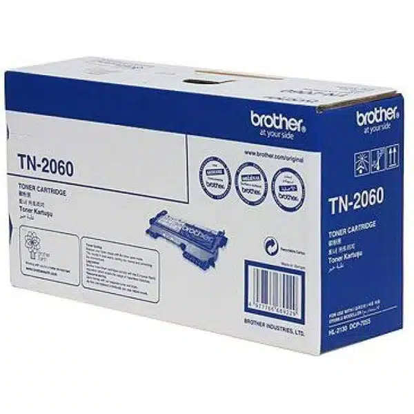 Brother TN-2060 Black Toner Cartridge 700 Pages Original Single-pack