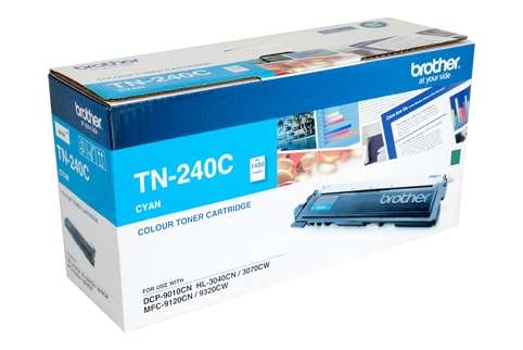 Brother TN240C Cyan Toner Cartridge 1,400 Pages Original TN-240C Single-pack