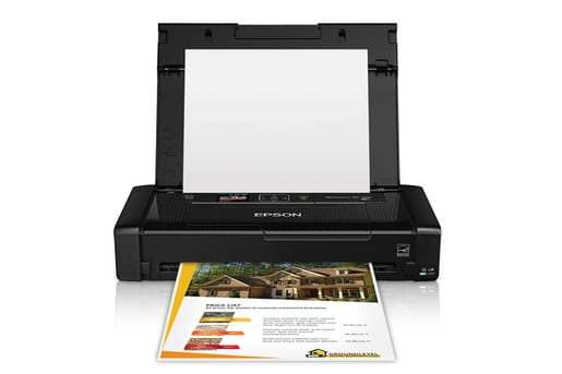 Epson Workforce WF-100W Portable Inkjet Printer 4 Colour with Battery, USB, WIFI