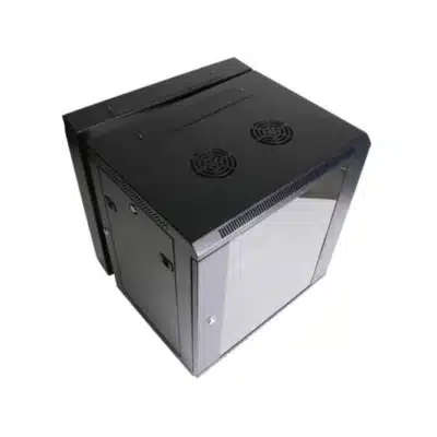 Zone Lite 12U 400mm + 200mm deep Swing Frame Wall Mount Cabinet with Fan