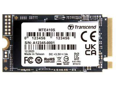 Transcend 2TB MTE410S PCI-E GEN 4x4 M.2 2242 SSD 3D NAND - 5000 MB/s Read 4300 MB/s Write - 1200 TBW
