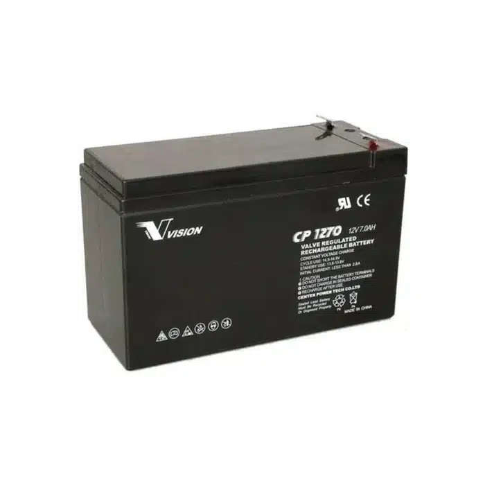 Vision CP1270M Deep Cycle 7Ah 12V AGM Technology Fully Sealed Battery