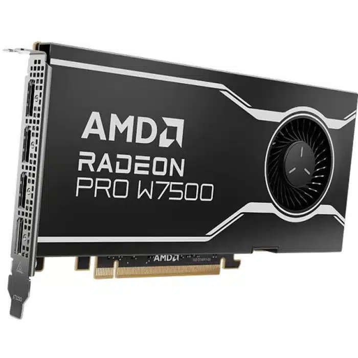 AMD Radeon Pro W7500 - Graphics card - Radeon Pro W7500 - 8 GB GDDR6 - PCIe 4.0 x8 - 4 x DisplayP...