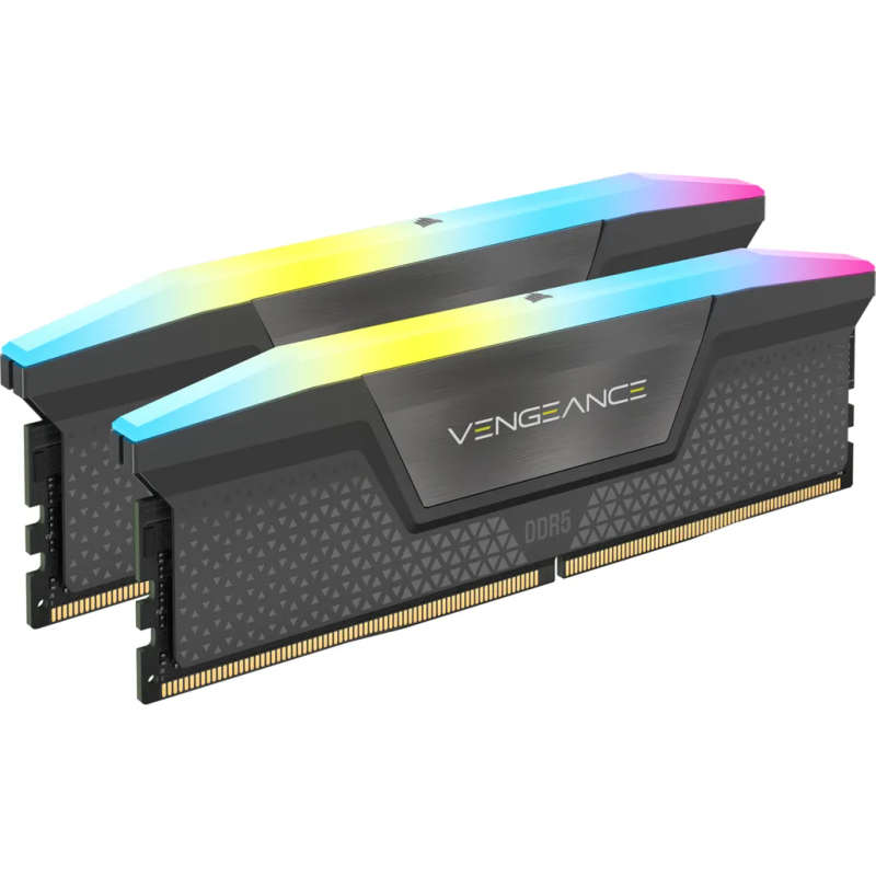 Corsair Vengeance RGB AMD EXPO64GB (2 x 32GB) DDR5 DRAM 5200MHz C40 Memory Kit; 40-40-40-77; 1.25...