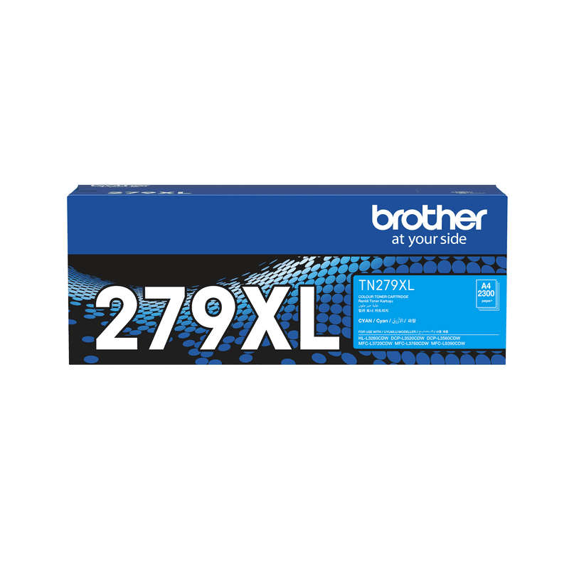 Brother TN-279XL High Yield Cyan Laser Toner Cartridge