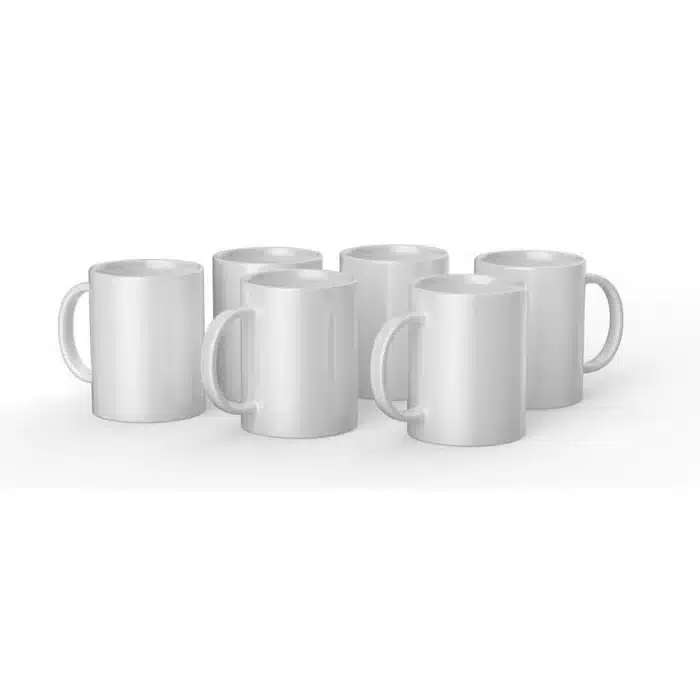Cricut 440ml Ceramic Mug Blank BULK 6pc White