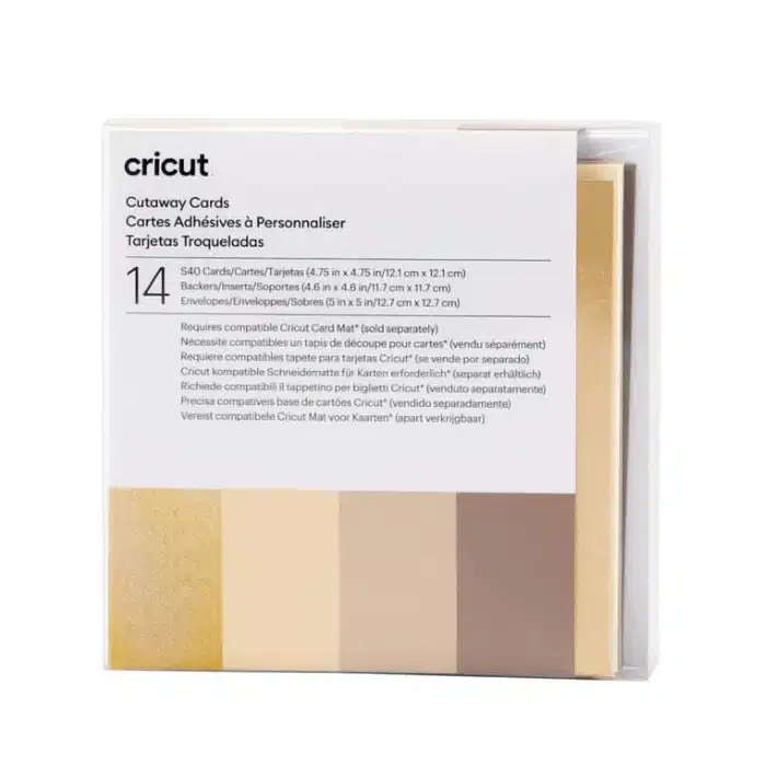 Cricut S40 12-pack Cut-Away Cards Neutrals