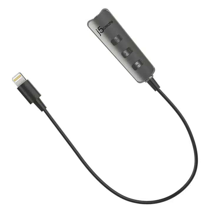 j5create JLA160 Premium Audio Adapter with Lightning Connector