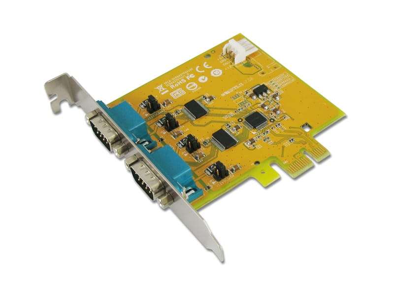 SER5037PH 2-port RS-232 High-Speed Universal PCI Serial Board With Power Output