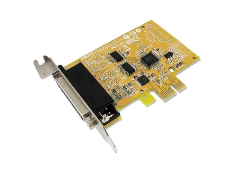 Sunix MIO6479HL 2-port RS-232 &amp; 1-port Parallel High Speed PCI Express Low Profile Multi-I/O ...
