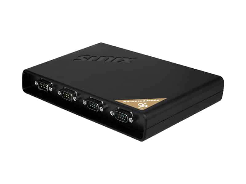 Sunix DPAS04HP0 DevicePort Advanced Mode Powered COM Ethernet enabled 4-port RS-232 Port Replicator