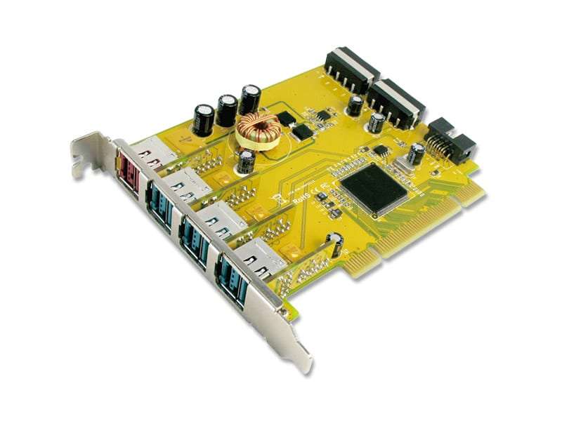Sunix 1-port 24V &amp; 3-port 12V Powered USB PCI Add-On Card