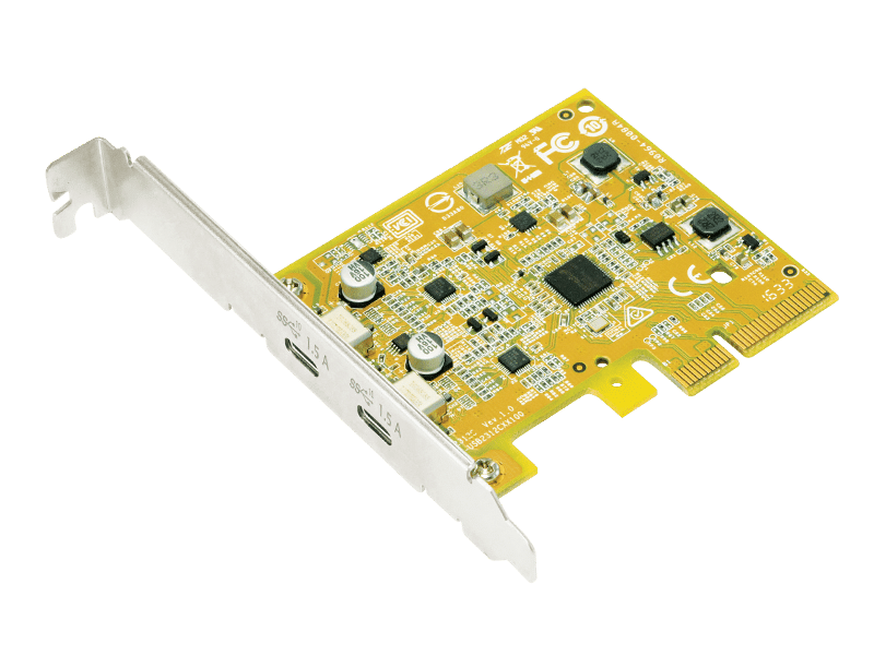 Sunix USB 3.1 Enhanced SuperSpeed+ 10G 2 ports PCI Express Host Card with Type-C Receptacle