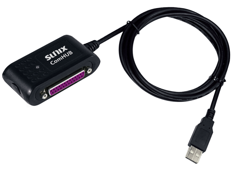 Sunix USB to 1-port RS-232 &amp; 1-port Printer Adapter