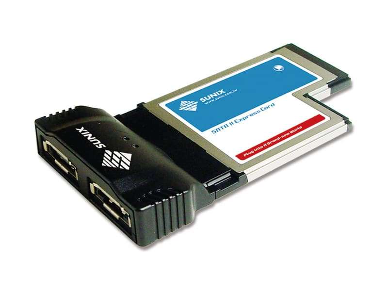 Sunix ECSA24 - 2 port external e-SATA , Express Card 54