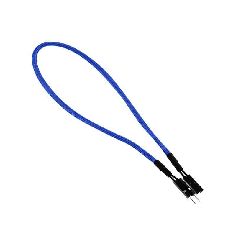 BitFenix Alchemy Multisleeved Cable - 2pin I/O 30cm Extension Cable - Blue