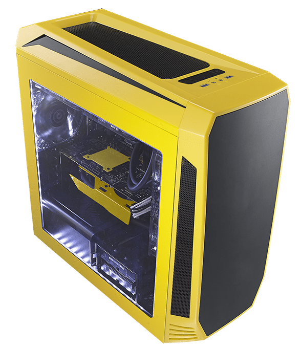 Bitfenix Aegis Yellow+Windowed