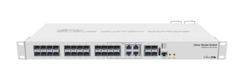 MikroTik Cloud Router Switch CRS328-4C-20S-4S+RM, 20x SFP cages, 4x SFP+ cages, 4x CoMBo ports (1...