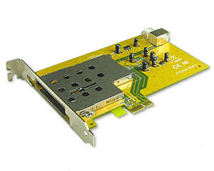 Sunix PTE1414 pci-e (1x) to express card ( 34/54 ) adapter , with internal USB port