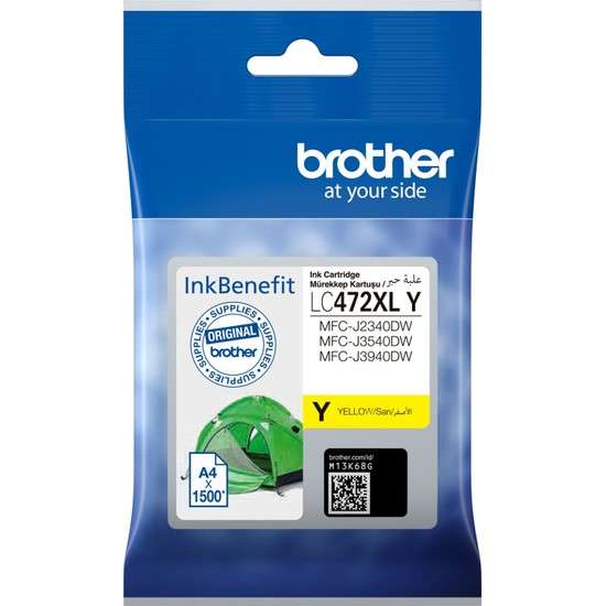 Brother LC-472XLY Yellow High Yield Ink Cartridge Original Single-pack