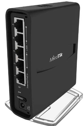 MikroTik hAP ac2 tower - 2.4 / 5GHz Desktop Wi-Fi Router - Black