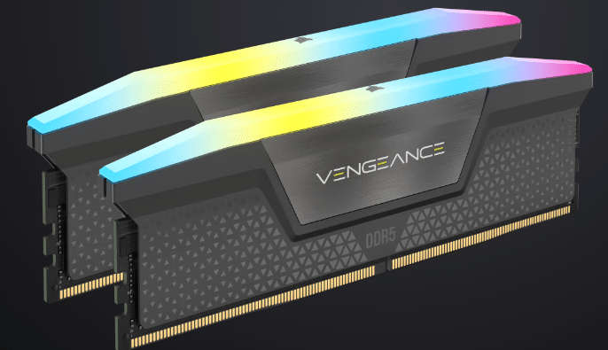 Corsair Vengeance RGB 32GB (2x16GB) DDR5 DRAM 6000MT/s CL36 AMD EXPO Memory Kit -Grey