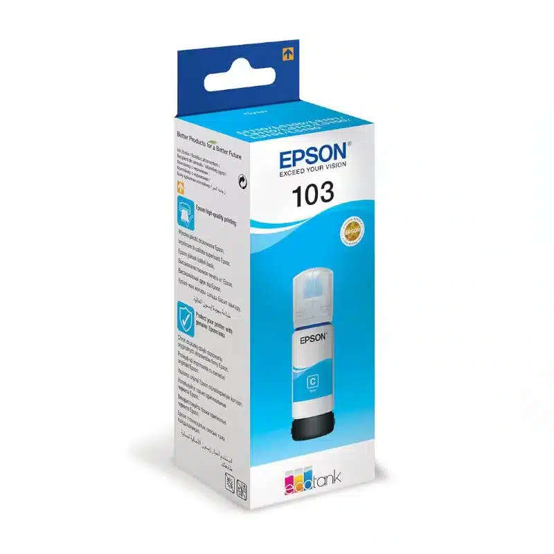 Epson Ink Bottles Cyan 65ml Eco Tank