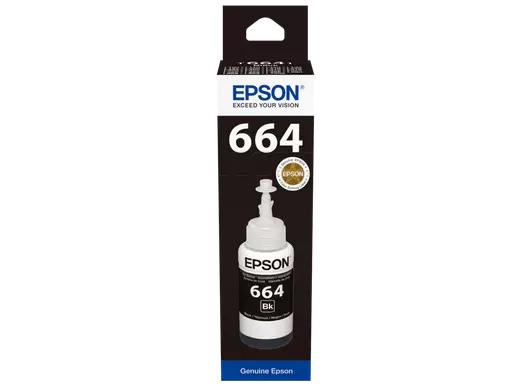 Epson 664 Ink Bottle Black EcoTank Original 70ml Single-pack