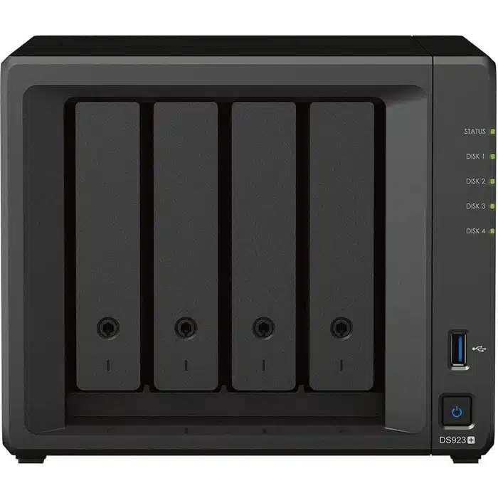 Synology DiskStation 4 Bay NAS (up to 9-bay); Quad Core 2.0GHz; 4GB DDR4 RAM; 2x m.2 SSD Slot; 2x...