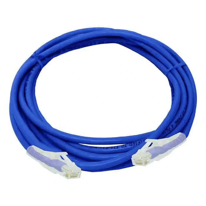 Acconet CAT6 UTP Flylead, 3 Meter, Straight, Stranded Cable, Moulded Boots and Plugs, Blue