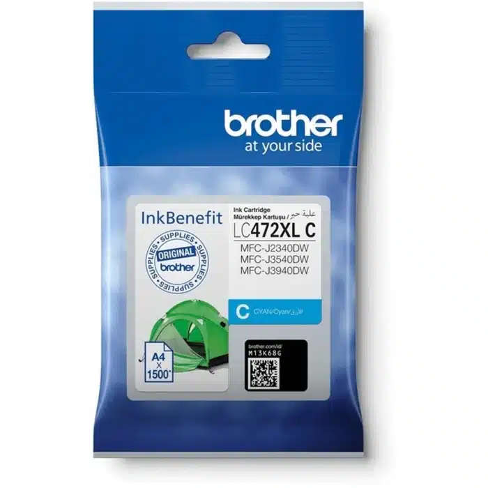Brother LC-472XLC Cyan High Yield Ink Cartridge Original Single-pack