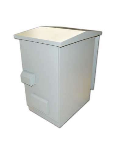 Outdoor 42U 19" IP55 Ventilated Cabinet, 600mm x 800mm, metal door with lock and 4 x 220v fans