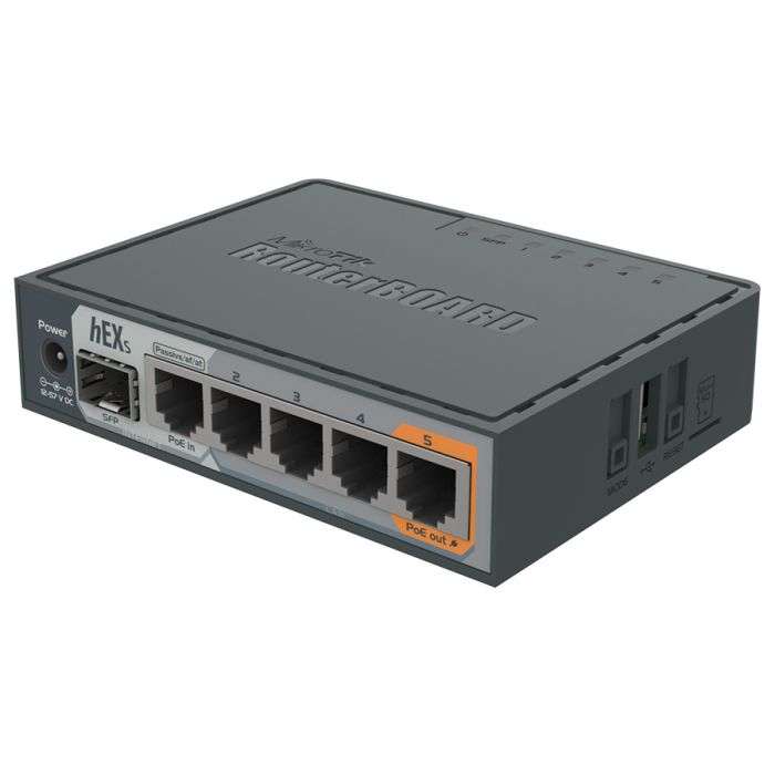 MikroTik hEX S 5 Port Gigabit 1SFP Desktop Router