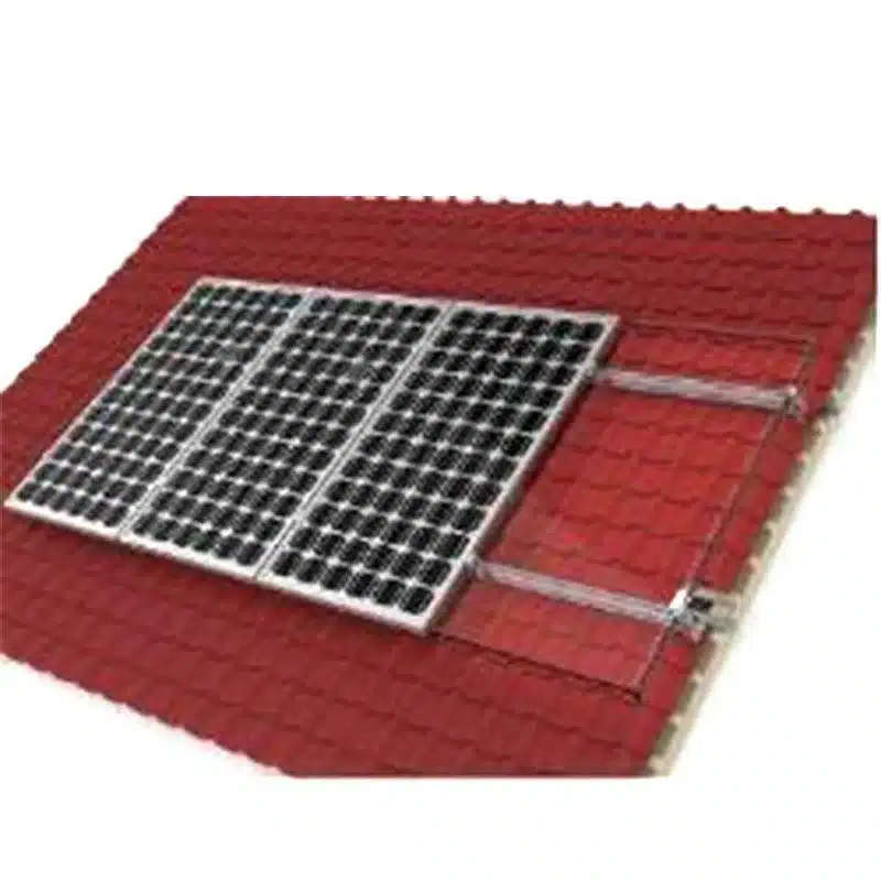 Solar Mount Kit 4 x 60 / 72 cell Portrait Orientation onto Angled Tile Roof (Inland)