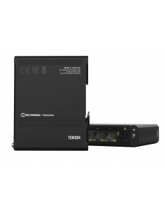 Teltonika Industrial 4 Port Gigabit Switch, Supports auto MDI/MDIX crossover - Unmanaged L2