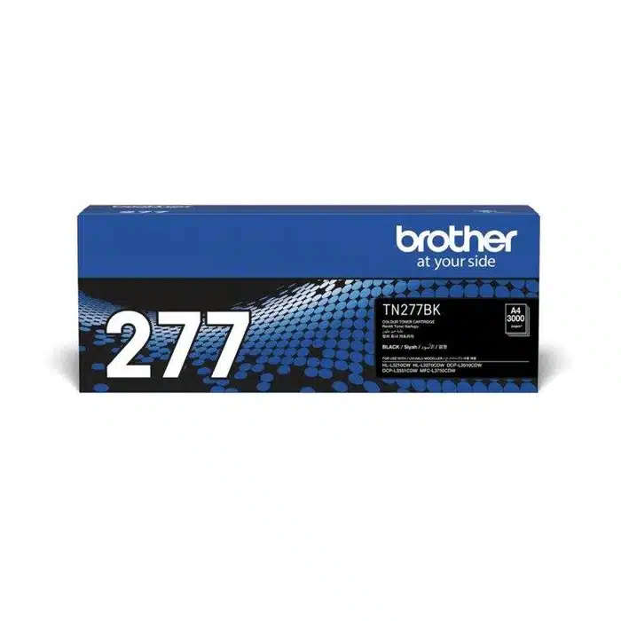 Brother TN-277BK Black Toner Cartridge 3,000 Pages Original Single-pack