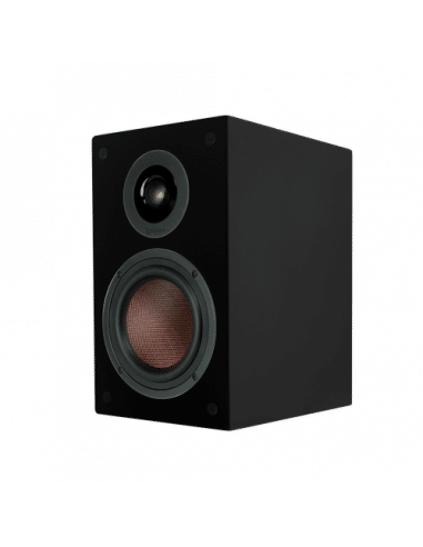 TruAudio 6.5" Woofer, 1" Tweeter Premium Bookshelf Speaker in Satin Black