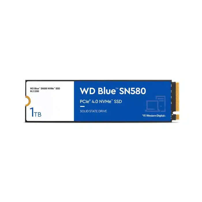 Western Digital 1TB WD Blue SN580 NVMe Internal Solid State Drive SSD - Gen4 x4 PCIe 16Gb/s, M.2 ...