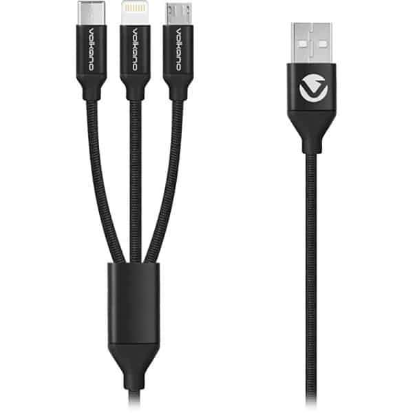 Volkano On The Go 3-in-1 Braided Cable
