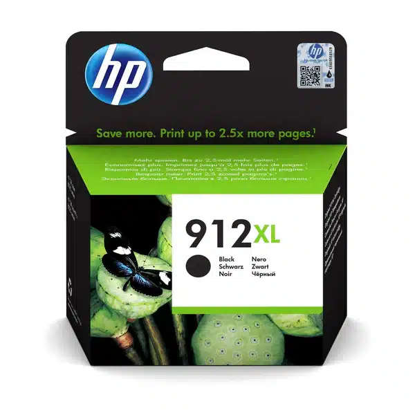 HP 912XL Black High Yield Printer Ink Cartridge Original Single-pack
