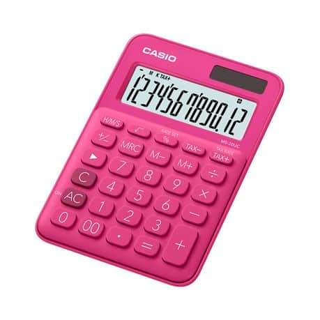 Casio MS-20UC - Desktop calculator 12 Digit - Red