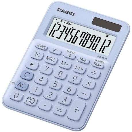 Casio MS-20UC - Desktop calculator 12 Digit - Light Blue