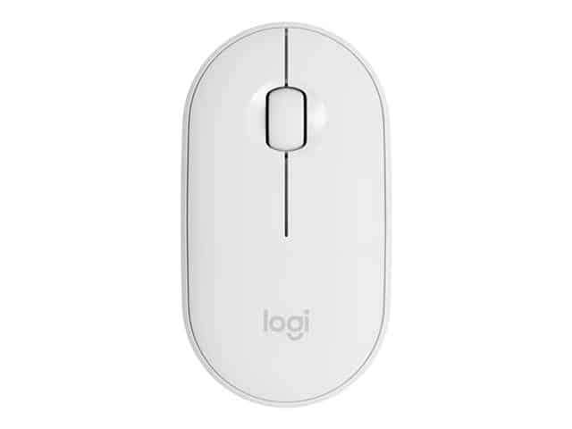 Logitech Pebble M350 Wireless Ambidextrous Mouse - Off-White