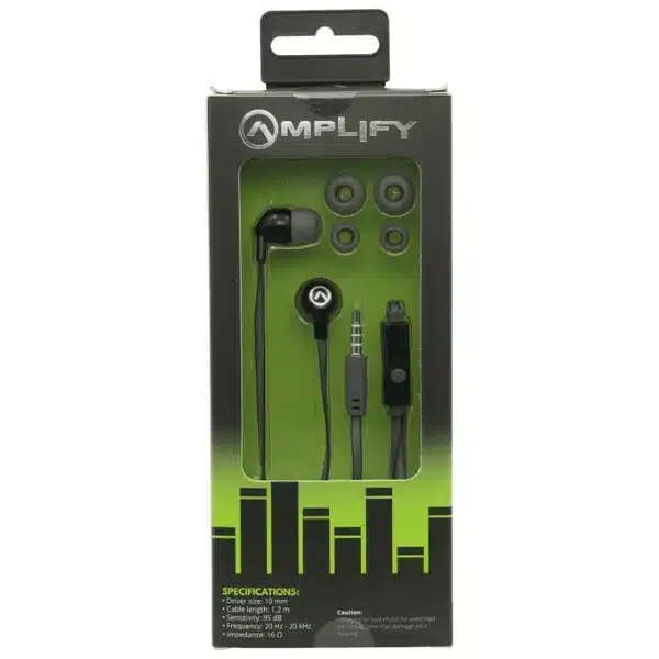 Amplify Vibe Series Earphones Black Grey