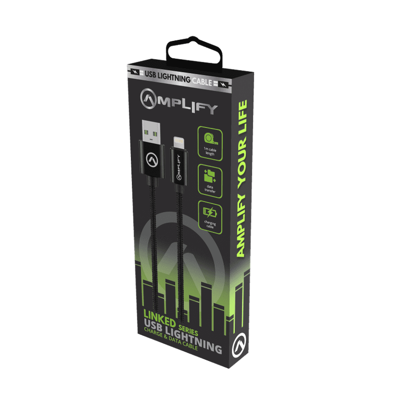 Amplify Linked Series USB to Lightning Braided Cable 1m