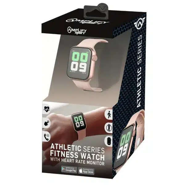 Amplify Sport Athletic Series Fitness Watch- Square Gold