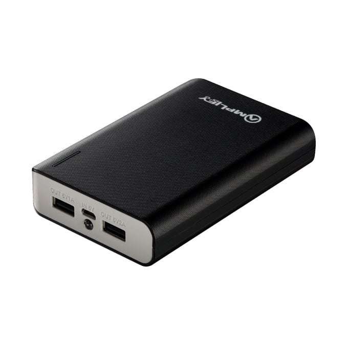 Amplify Spark Series 10000mAh Power Bank - Black/grey