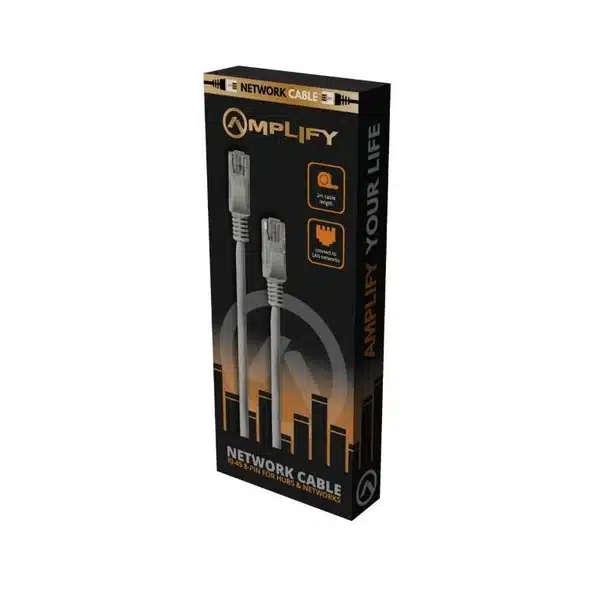 Amplify 2m RJ45 CAT5e Network Cable - Grey