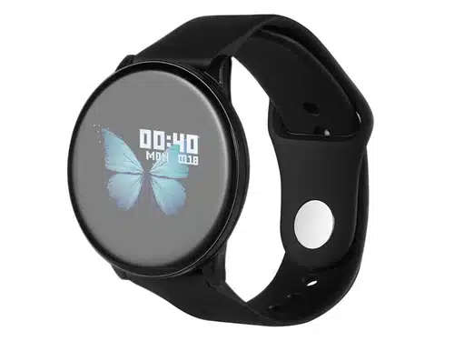 Amplify Compete series fitness watch round face  in PDQ - Bl
