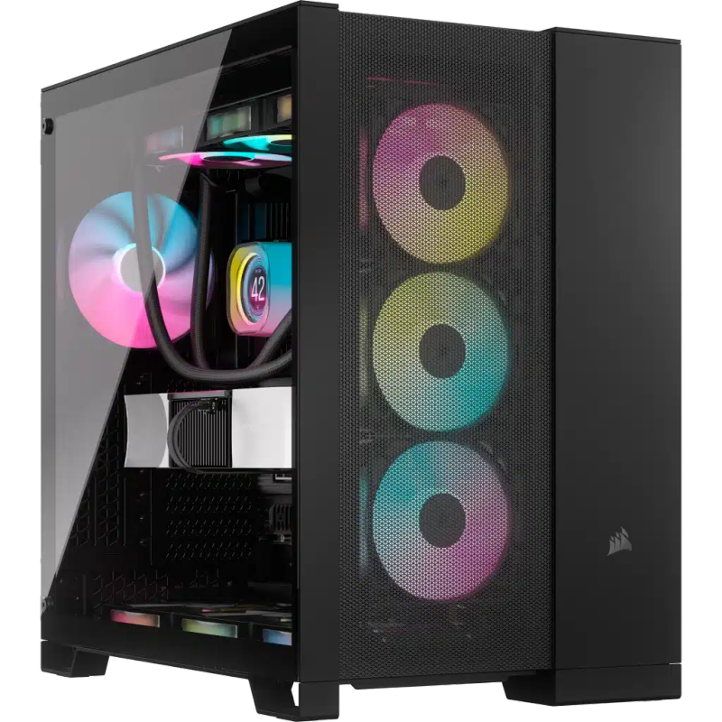 Corsair 6500D AIRFLOW Mid-Tower Dual Chamber PC Case - Black